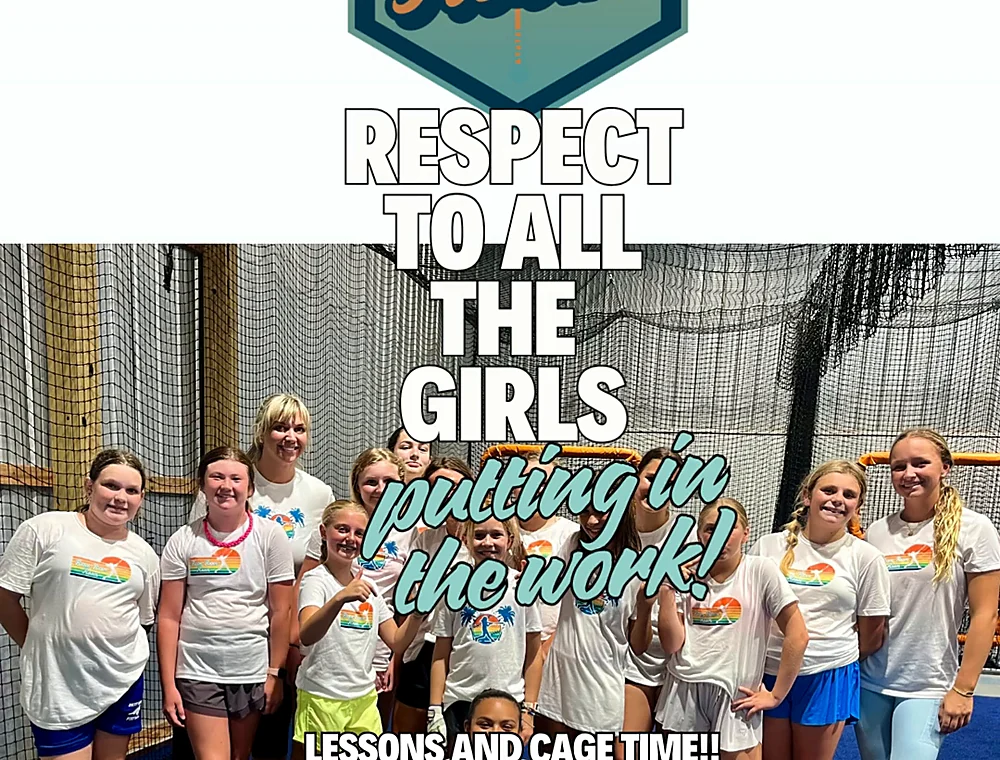 Softball group training